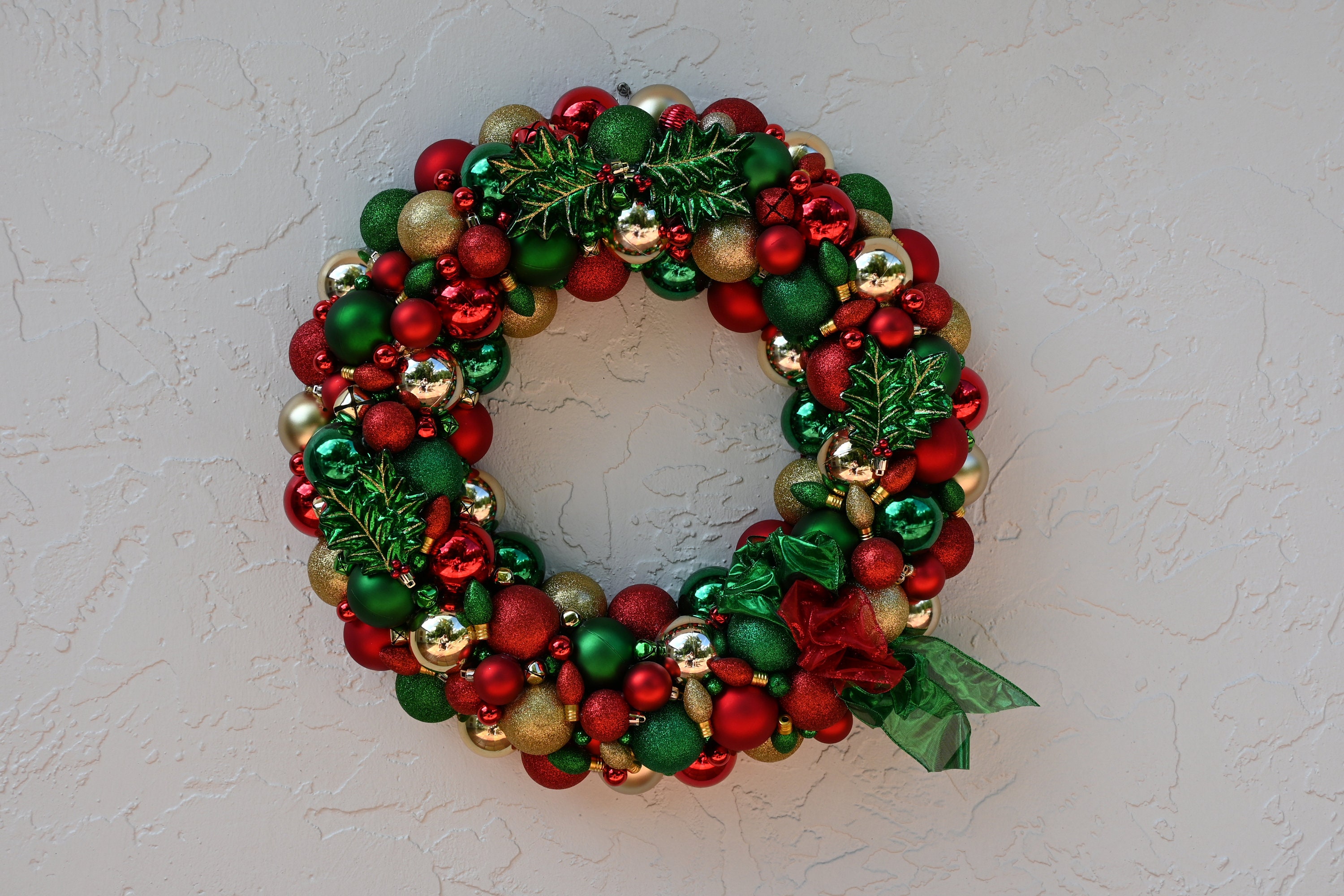8 Ghirlande Natale 14 Metri - Verde Rosso Argento Oro Per Decorazioni - Foto 3