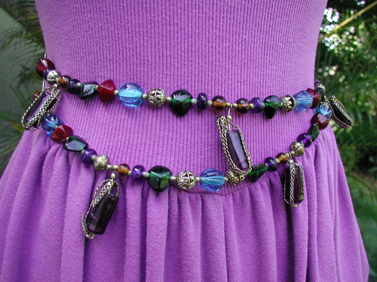 Beaded Belt, Fashion Belt, Ladies Accessories, Belt 36 Inch Waist, 34 Inch Waist, Unique Double