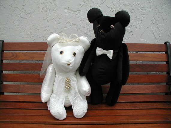 bride & groom teddy bears