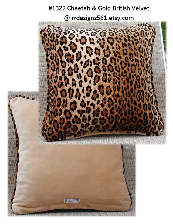 cheetah throw pillow