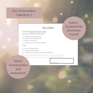 Voucher voor maatjes, beste vriend, leuk parkeerticket, verjaardagscadeau, bro-ticket, PDF, downloaden, voucher, voucher voor vriend