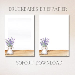 Lavender Stationery, Stationery Printable, Stationery, Printable Stationery, Letter, Journal Pages, Paper Template, PDF