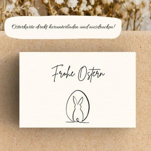 Karte Ostern, Frohe Ostern, Digitaler Download, Osterkarte, Druckvorlage, Karte zum Ausdrucken, PDF, Happy Easter, Karte Digital Ostern