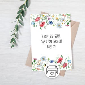 Valentine&#39;s Day card, digital download, card Can it be that you are beautiful?, print template, card to print, PDF, love, friends