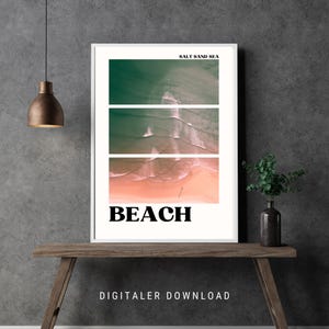 Beach mural, Sea picture, Printable wall art, Wall decoration, Digital download, Beach poster, Beach picture, Beach poster, Beach picture