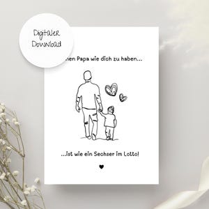 Card Dad, Father's Day, Digital Download, Father's Day Card, Card for Dad, Card to Print, Birthday Card, Gift Dad, Dad