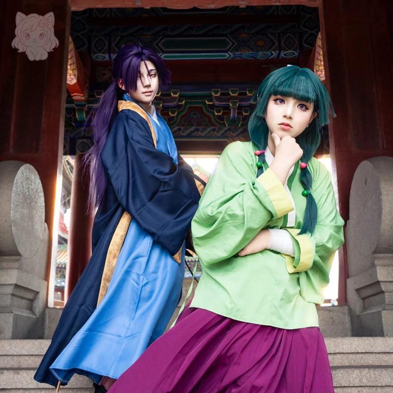 Maomao Women Red And Pink Cosplay Dress main image 1