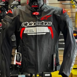 Alpinestars biker racing Leather Jacket genuine Cowhide Bikers Racing leather Jacket road safety handmade leather jacket riders gift for him