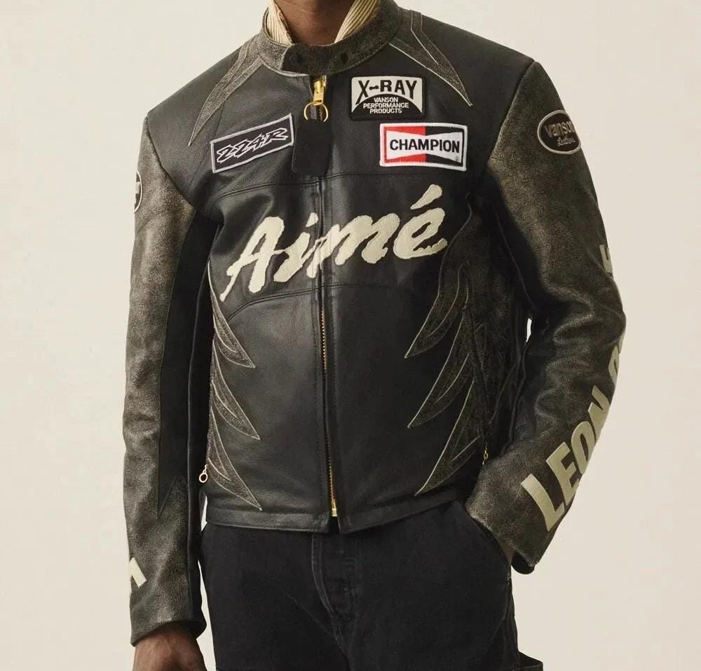ジャケット・アウター Aime Leon Dore Caferacer leather jacket Café Racer Jacket or Leather Track Jacket? 🥶