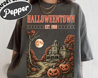Halloweentown Shirt, Not So Scary Shirt, Retro Halloween Shirt, Aesthetic Halloween Town Est 1998 Shirt, Spooky Fall Shirt, Halloween Gift