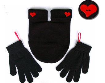 Romantic Valentine Accessory for Couples. Smitten Couples Mitten, Gloves and Smitten Card Included. Share your mitten! FREE Shipping USA