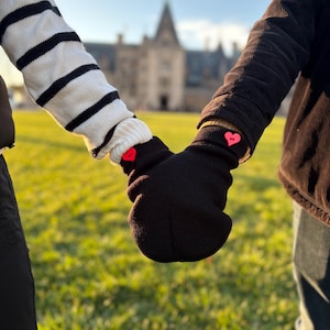 Smitten Shareable Mitten - Funny and Romantic Valentine’s Couples Gloves Gift Set