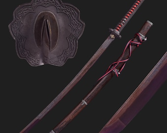 Handgemaakt Sekiro-zwaard - Mortal Blade Handgesmeed volledige tang 1095 koolstofstaal Japans Tachi-zwaard echt, cosplayzwaard, cadeau voor hem