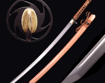 Handmade Katana Sword - Hand Forged Full Tang 1060 High Carbon Steel  Reak Japanese Samurai Training Sword, Handcrafted Katana Gift For Him