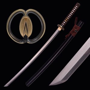 Handmade Sakabatou Katana - Rurouni Sword Hand Forged Full Tang Damascus Steel Real Japanese Samurai Katana Cosplay Anime Sword