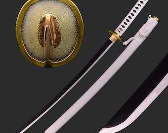 Handmade One Piece Anime Katana - Hand Forged Full Tang 1060 High Carbon Steel Cosplay Japanese Samurai Katana Sword Real, Gift For Him