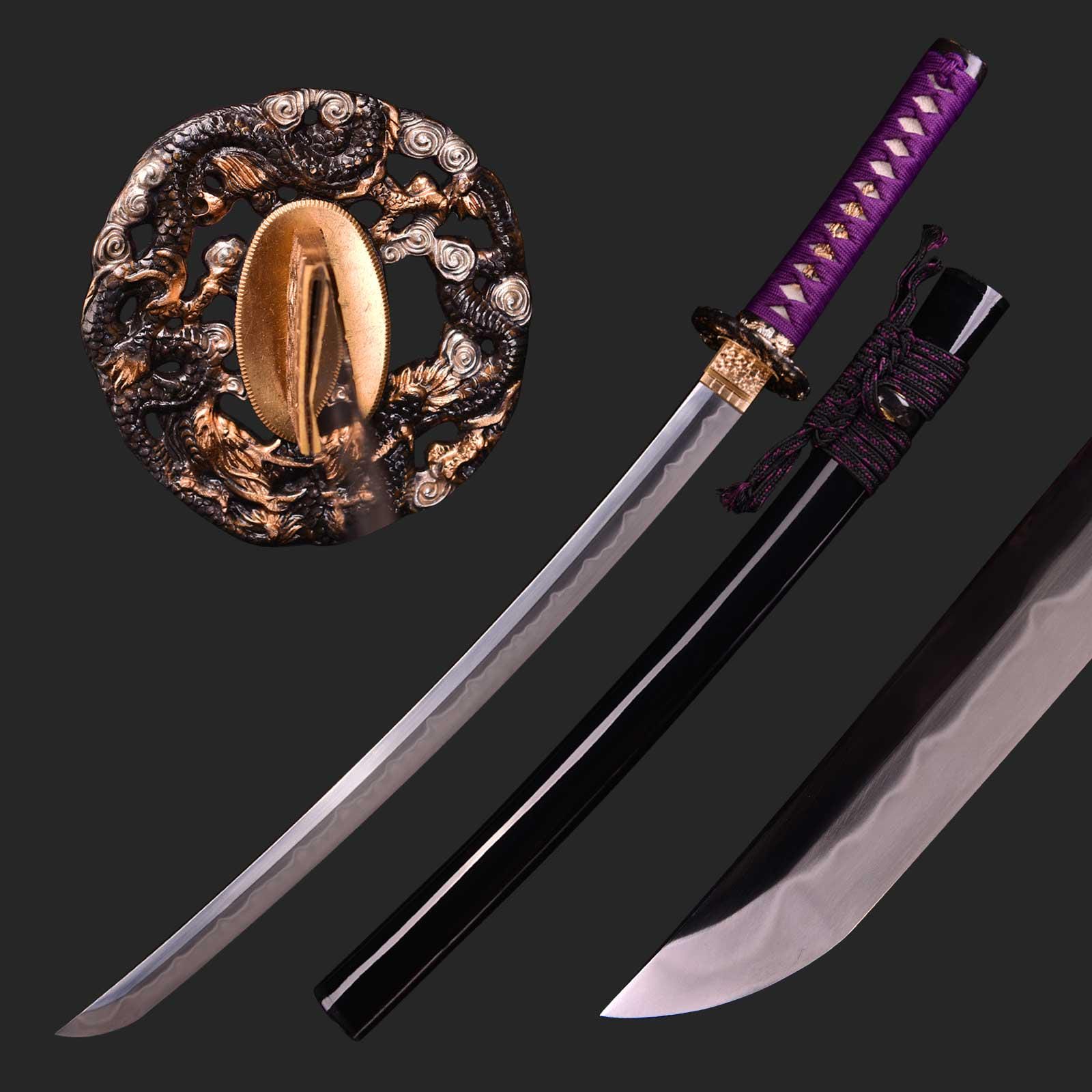 T10小烏丸焼刃三色研磨『黒爵侍』古兵器 武具 刀装具 日本刀 模造刀 T10小烏丸焼刃三色研磨『黒爵侍』古兵器 武具 刀装具 日本刀