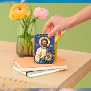 Easter Greeting Card | Christian Art | Easter - Orthodox Greek Interactive Christ Is Risen - Icon-Inspired