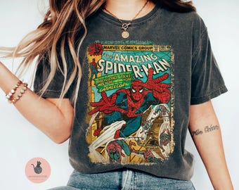 Retro Amazing Spidr-Man Avnger Superhro Png, Marvl Avngers Png, Vintage Spidrman Png, Marvl Fans Gift Tee Design, Kids Shirt Design