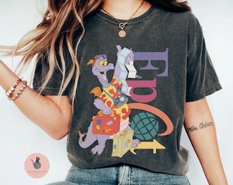 Retro Disney Figment Epcot Shirt, Figment Epcot Center Sweatshirt, Disney Castle Figment Matching Tee, One Little Spark Family Trip Shirt