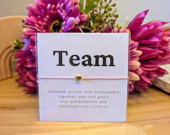 Regalo de agradecimiento al equipo Día de formación de equipos Regalo de pulsera para compañeros de trabajo Regalo para grupo de personal Regalo de agradecimiento para el personal Regalo para grupo de voluntarios Regalo para empleados