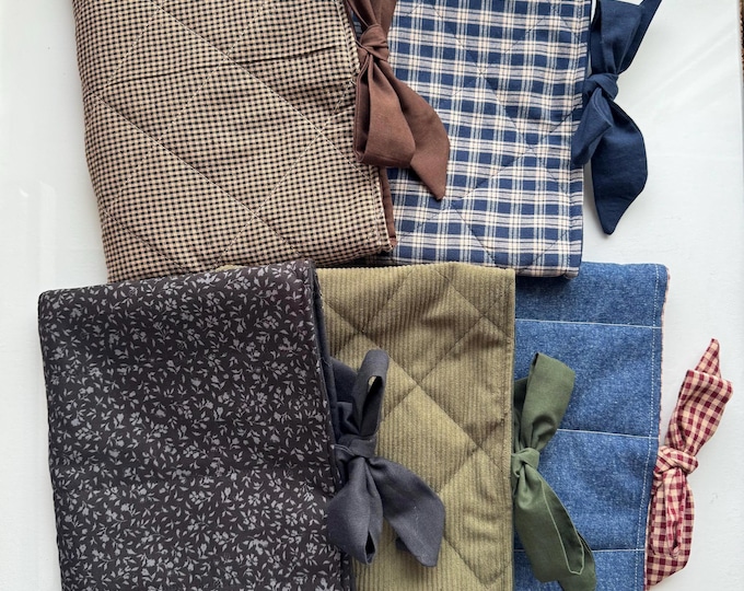 Handmade Fabric Book Sleeve: Padded Book Protector for Readers