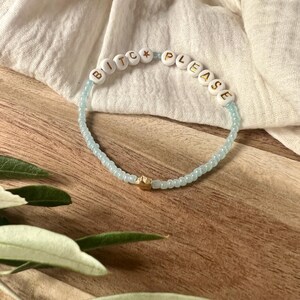 Pulsera atrevida, joyería divertida, Bitc* Por favor