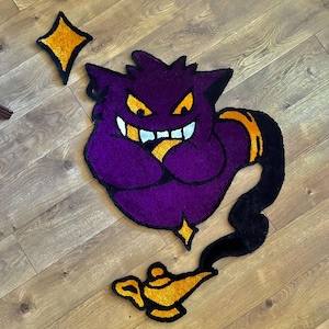 Gengar Genie Inspired Rug