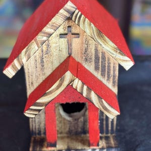 Red Church Birdhouse