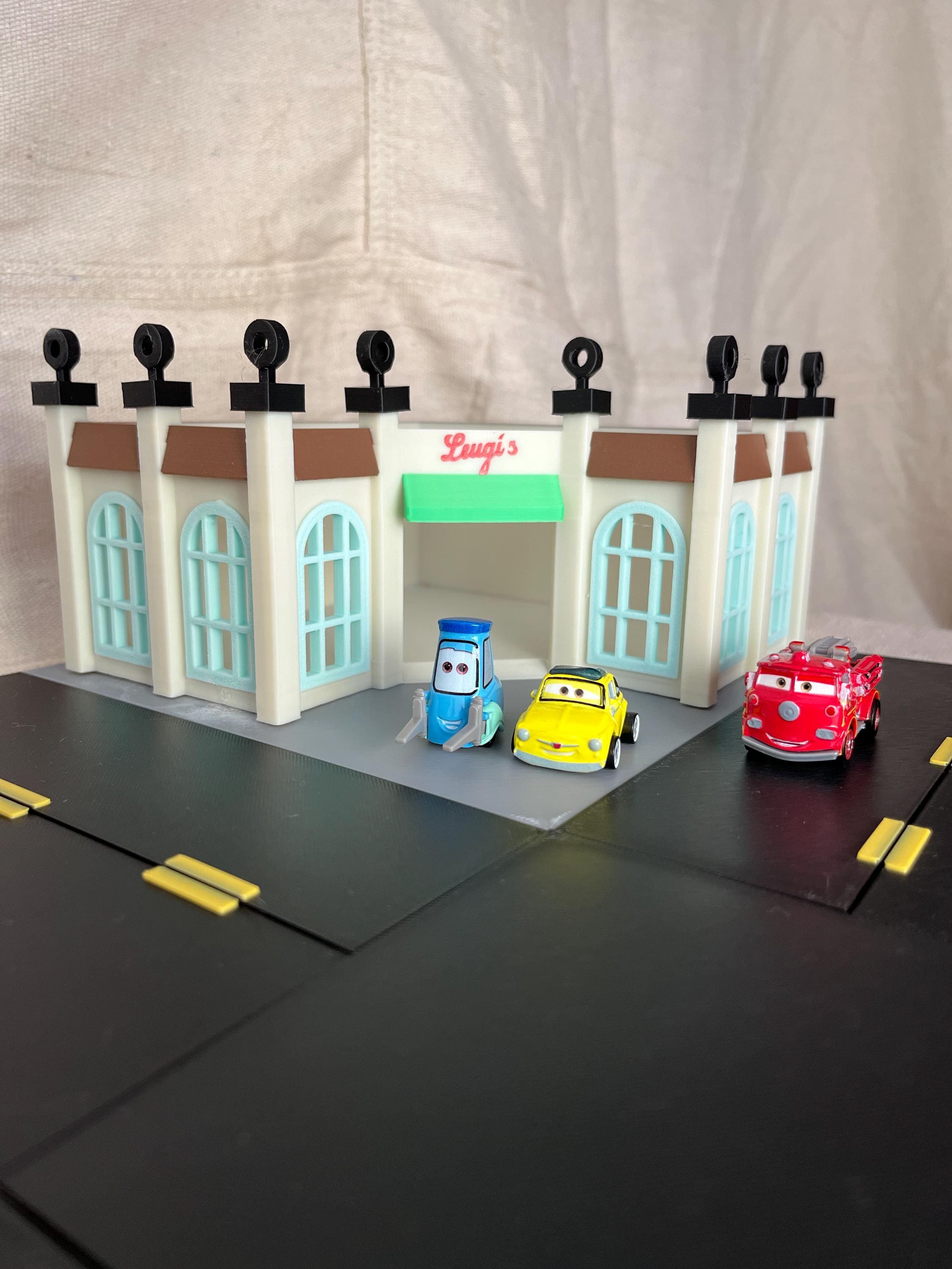 Radiator Springs Town Diorama Playset | Route 66 Town | Model Town