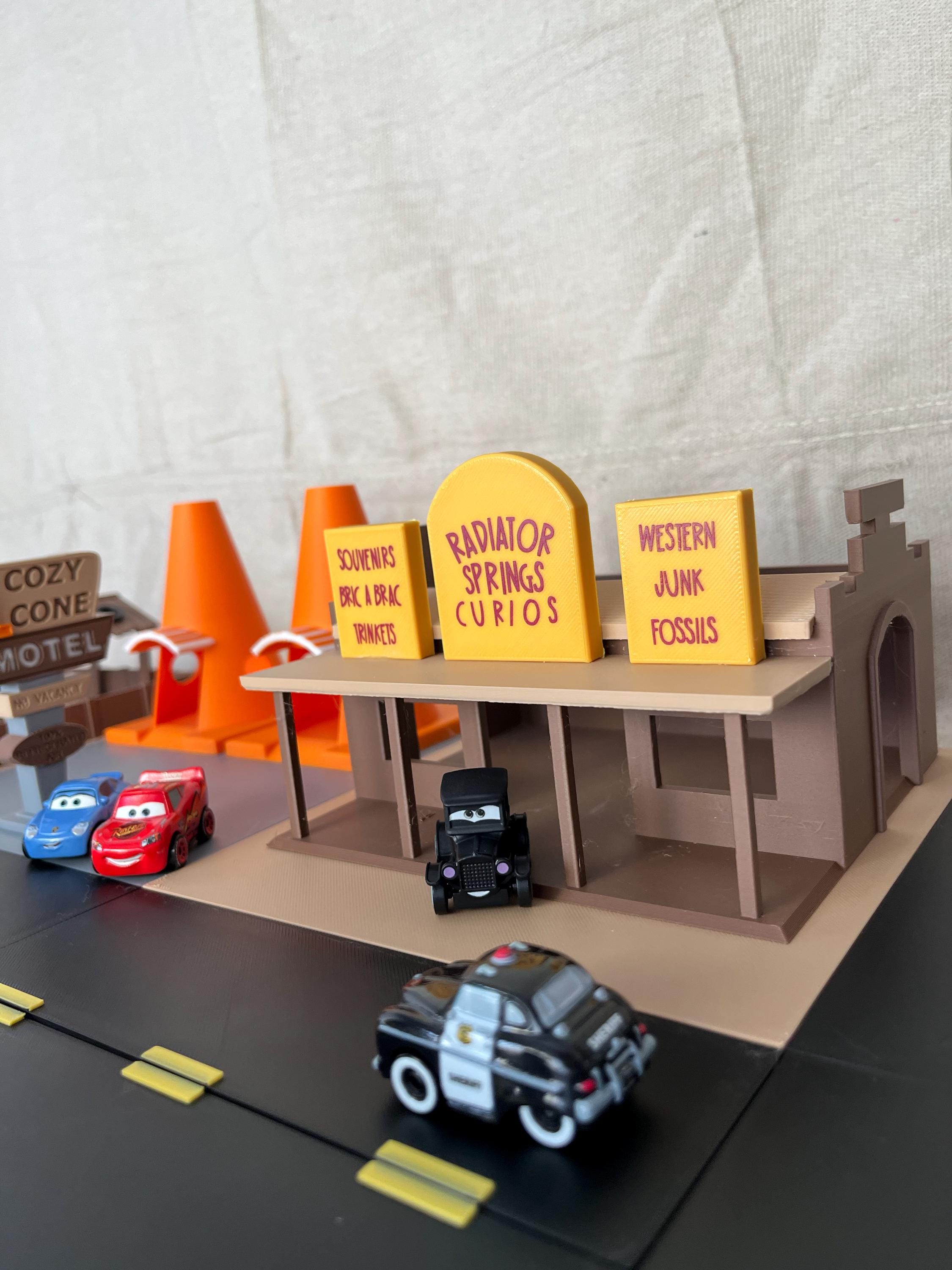 Radiator Springs Town Diorama Playset | Route 66 Town | Model Town