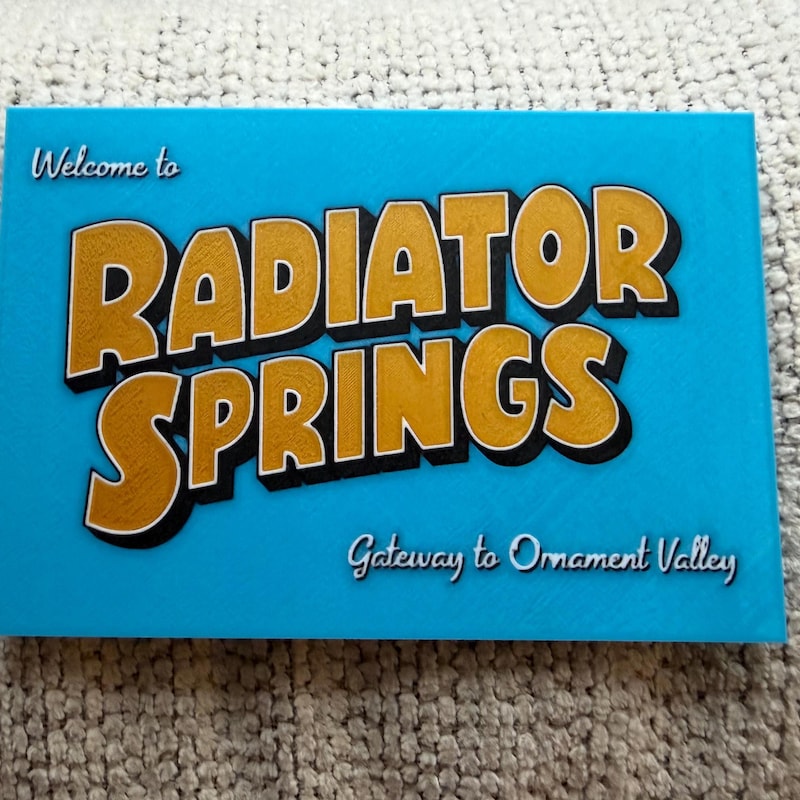 Car Full Radiator Radiator Springs Display - Etsy