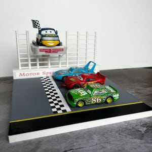 Cars Diorama Finish Line Scene | Cars Diorama | Gifts for Cars Collectors | Gifts for Kids | Piston Cup Racing