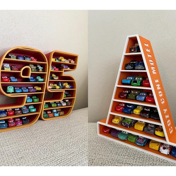 Storage for Mini Disney Cars | Disney Cars Car Storage | Mini Cozy Cone | Bedroom Decor | 95 Disney Cars Decor