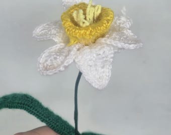 Crochet Daffodil | Handmade | Bouquet | Flower | Anniversary | Valentines | Graduation | Birthday | Friend | Sister | Love | Gift