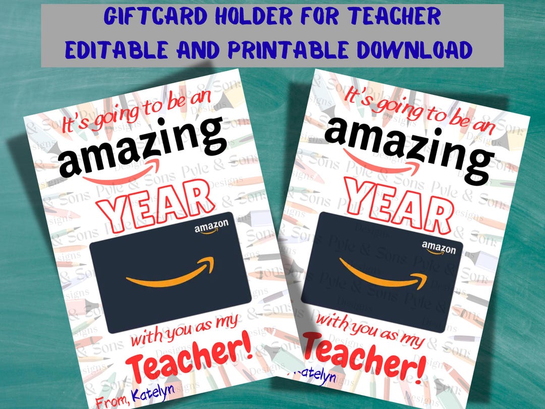 Back to School Gift Card Holder for Teacher | Gift Card Holder ...