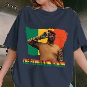 President Ibrahim Traore TShirt, Captain Traore of Burkina Faso Tee, Ibrahim Traore Africa Resist Shirt, The Revolution Is Now