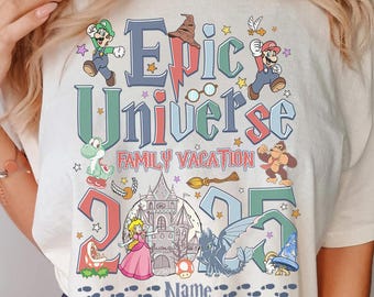 Retro Epic Universe Shirt, Family Universe Park Trip 2025 shirt, Orlando Park Epic Universe Shirts, Family Epic Trip Shirt