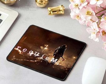 RE Mouse Pad, Resident Evil Leon Kennedy Mouse Pad, Horror Game Merch, Gamer Gift, Gothic Gaming, Survival Horror Game Accessory