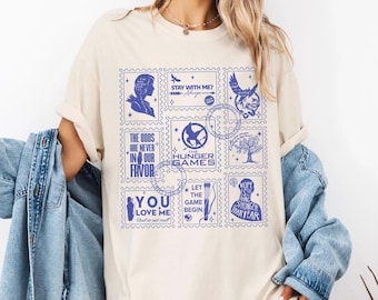 Vintage Ballad Of Songbirds Stamps Art Shirt | Movie Merch Tee Sweatshirt Hoodie