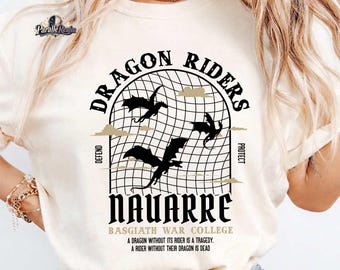Dragon Rider Tee, Basgiath War College Tee, A Dragon Without Its Rider Shirt, Riders Quadrant Tee, Violet Sorrengail, Bookish Sweatshirt