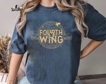 Fourth Wing Dragon Comfort Colors Shirt, Basgiath War College Shirt, Rebecca Yoros, Dragon Rider Shirt, Bookish Gift for Readers