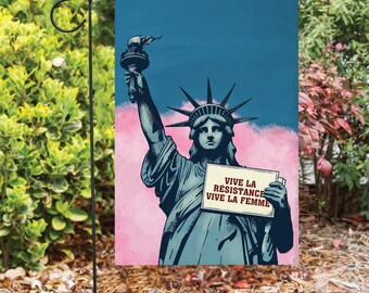 Resist Dissent Persist Flag, Resistance House Flag, Protest Garden Flag, Progressive Yard Flag, Liberal Porch Sign, Door Hanger Yard Sign