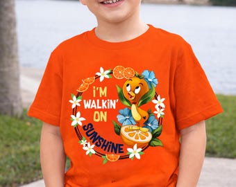 I'm Walking On Sunshine Orange Bird Disneyworld Shirt, Flower Garden Festival 2025 Shirt, Disneyland Tee, DisneyTrip Summer