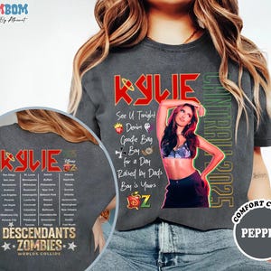 Kylie Cantrall T-Shirt, Descendants Zombies Worlds Collide Tour, Disneyland Descendants Red Shirt, Zombies Tour Summer Music Festival 2025