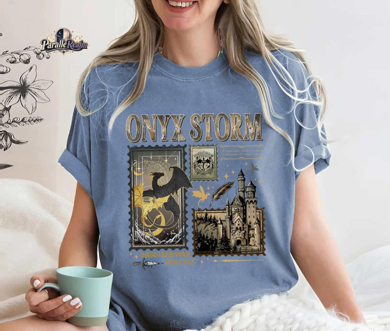 Fourth Wing Shirt, In My Onyx Storm Era Shirt, Quest Squad Onyx Storm Sweatshirt, Fourth Wing Shirt, Violet Sorrengail, Book Lover Gift immagine 3