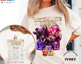 Descendants Zombies Shirt, Descendants Zombies Worlds Collide Tour T-shirt, Disneyland Vacation Trip Gift 2025