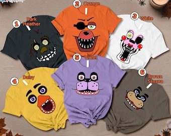 Five Nights At Freddys Costume Shirt | Halloween Matching Shirt | Five Nights At Freddy'S Halloween Family Tee | Halloween Freddy Bear Shirt