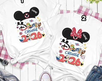 Personalized Mickey and Friends Disneyland Cruise Shirt, Mickey Cruise Line Shirt, Disneyland Magic Fantasy Wish Shirt, Cruise Trip Shirt