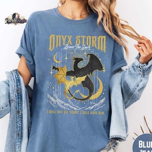 Onyx Storm Shirt, Quest Squad, Fourth Wing shirt, Xaden Riorson Violet Sorrengail, Fourth Wing Merch, Ridoc Tshirt, Basgiath War College Tee image 2